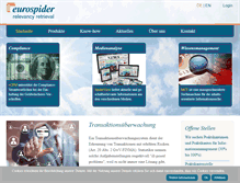 Tablet Screenshot of eurospider.com